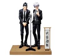Jiumaocleu Lot de 2 figurines d'action Anime JJK Geto Suguru - Gojo Satoru - 17 cm - En PVC - Modèle de décoration de voiture - Pour fans d'anime