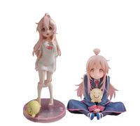 Jiumaocleu Lot de 2 figurines de dessin animé Sawamura Spencer Eriri - Modèle chat assis Ver Katou Megumi - En PVC - Décoration de bureau - Cadeau pour les fans d'anime - 10 cm