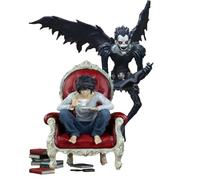 Jiumaocleu Lot de 2 Figurines de Manga de l'anime Death Note - Ryuuku et L - Sculpture de Personnage de Manga Faite à la Main - Décoration de Bureau - Cadeaux d'anniversaire