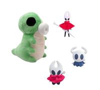 Jiumaocleu Lot de 4 figurines creuses en peluche avec motif de ver vert - En coton PP - 22 cm + 10 cm