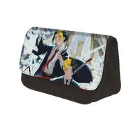 Jiumaocleu Mashle Trousse à crayons Magic and Muscles Mash Burnedead Grande capacité Anime Papeterie Sac à double fermeture éclair Boîte à crayons Organiseur de bureau portable pour étudiants, Type