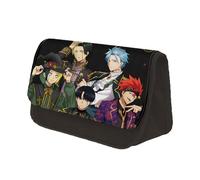 Jiumaocleu Mashle Trousse à crayons Magic and Muscles Mash Burnedead Grande capacité Anime Papeterie Sac à double fermeture éclair Boîte à crayons Organiseur de bureau portable pour étudiants, Type