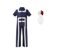 Jiumaocleu MHA Costume Bakugou Katsuki Cosplay Midoriya Izuku Gym Training Uniforme Ensemble Todoroki Shouto Cosplay Ensemble complet Costume d'Halloween pour les fans de MHA