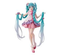 Jiumaocleu Miku Statue Modèle - 20 cm Jolie figurine de fille Poupée Cheveux longs Version Anime Jouet fait à la main Objet de collection Décoration de bureau Cadeau d'anniversaire de Noël