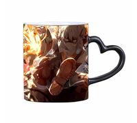 Jiumaocleu Mug magique My Hero Academia - Tasse sensible à la chaleur - Tasse à changement de couleur - Tasse MHA en céramique - Cadeau créatif pour Noël ou anniversaire
