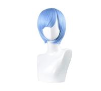 Jiumaocleu Rem and Ram - Perruque Remu & Ramu - Ensemble complet d'accessoires de déguisement, de carnaval pour filles - Bleu ou violet