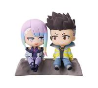 Jiumaocleu Statue Lucyna Kushinada de David Martinez, figurine David et Lucy de 8 cm, modèle anime miniature, sculpture, objet de collection, décoration de bureau, affichage de bureau, cadeaux pour