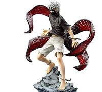 Jiumaocleu Tokyo Ghoul Figure Kaneki Ken - Figurine d'action de 23 cm - 2 têtes interchangeables - En PVC - Fait à la main - Décoration de bureau