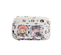 Jiumaocleu Trousse à crayons Anime Game Kochou Shinobu Kamado Tanjiro/Uzui Tengen/Hashibira Inosuke Figures Grande capacité Anime Pen Bag Sac de papeterie pour étudiants, Type 2, 21.5cmx12cm, Cartable