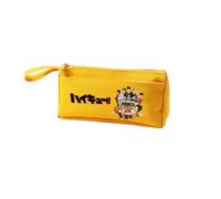 Jiumaocleu Trousse à crayons de dessin animé Tobio Kageyama/Kozume Kenma/Shoyo Hinata avec fermeture éclair - Organiseur de papeterie de bureau pour étudiant - 21 x 4,7 x 9,5 cm, Jaune 1, 21*4.7*9.5cm