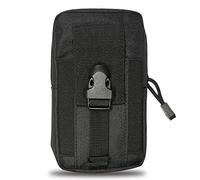 JIUNINE Sac de Taille Tactique Multifonctionnel Extérieur Coque pour Téléphone for OUKITEL WP20 / WP17, Convient pour Les Sports, Les Voyages pour OUKITEL WP18 Smartphone Incassable, Noir