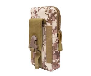 JIUNINE Sac de Taille Tactique Multifonctionnel Extérieur Coque pour Telephone Portable Incassable for Blackview, Convient pour Les Sports, Les Voyages, Camo3