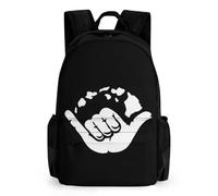 JiuPopular Daypack, E7e30e511f1088d2ae7f60a3068632af Sac à dos avec poches pour randonnée, camping, voyage, Aloha Hand Hawaii, 42x30.5cm