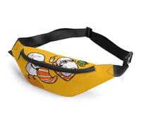 JiuPopular Sac banane, sac banane amusant pour sushis, sac banane réglable pour course à pied, marche, randonnée