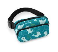 JiuPopular Sac banane, sac banane mignon avec sceau, sac banane réglable pour course à pied, marche, randonnée