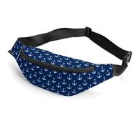 JiuPopular Sac banane, sac banane nautique à points d'ancre, sac banane réglable pour course à pied, marche, randonnée