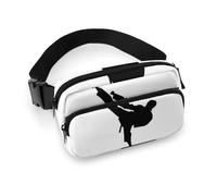 JiuPopular Sac banane, taekwondo, arts martiaux, sac banane réglable pour course à pied, marche, randonnée