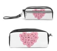 JiuPopular Trousse à crayons en cuir, sac de papeterie motif poule coloré bizarre, utilisé comme trousse à crayons pour le bureau et l'école, sac de voyage d'affaires ou petite boîte à outils, trousse