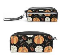 JiuPopular Trousse à crayons en cuir, trousse d'automne mignonne FoxStationery utilisée comme trousse à crayons pour le bureau et l'école, sac de voyage d'affaires ou petite boîte à outils, trousse de