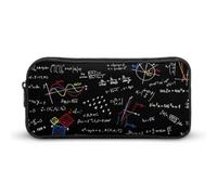JiuPopular Trousse à crayons, mathématiques linéaires pour enseignement des mathématiques, trousse de papeterie utilisée comme trousse à crayons pour le bureau et l'école, sac de voyage d'affaires ou