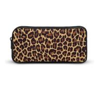 JiuPopular Trousse à crayons, motif guépard, trousse de papeterie utilisée comme trousse à crayons pour le bureau et l'école, sac de voyage d'affaires ou petite boîte à outils, trousse de maquillage