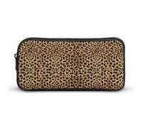 JiuPopular Trousse à crayons, motif guépard, trousse de papeterie utilisée comme trousse à crayons pour le bureau et l'école, sac de voyage d'affaires ou petite boîte à outils, trousse de maquillage