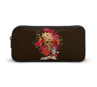 JiuPopular Trousse à crayons, trousse de papeterie « Day of The Deadad» utilisée comme trousse à crayons pour le bureau et l'école, sac de voyage d'affaires ou petite boîte à outils, trousse de