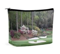 JiuPopular Trousse de maquillage, trousse de toilette portable avec fermeture éclair pour un usage quotidien, voyage, Terrain de golf., Taille unique