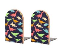 JiuPopular Une paire de serre-livres pour étagères, serre-livres Monster Dinosaure pour bureau et école