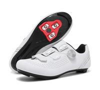 JiuQing Chaussures Vélo Route Homme Chaussures Cyclisme Légères Compatibles | Boucle Rotative Compatible Avec Les Pédales Peloton KEO SPD-SL Cales Delta Incluses Pour Intérieure Extérieure