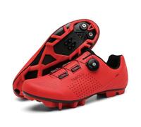 JiuQing Chaussures VTT Homme avec Cales SPD Chaussures Montagne Cyclisme | Compatible Avec SPD, Chaussures Vélo D'intérieur D'extérieur, Légères Respirantes, Boucle Rotative, Pour Route Sentiers
