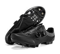 JiuQing Chaussures VTT Unisexe Chaussures Cyclisme avec Cales SPD 2 Boulons | Mesh Respirante Légères Compatible Avec Les Vélos Peloton Spin SPD Chaussures Vélo D'intérieur D'extérieur