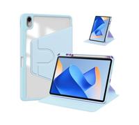JiuRui 360° Rotating Ultra-Thin Case with Pen Slot, Acrylic Protective Leather Cover Suitable for Huawei Matepad Air 11.5 2023 Universal(Light Blue)