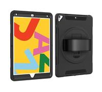 JiuRui Accessori, 3-in-1 Hand Strap Anti Drop Case, TPU Shell Protective Cover Suitable for Samsung Galaxy Tab S6 Lite 10.4 inch(2019-2024)(Noir)