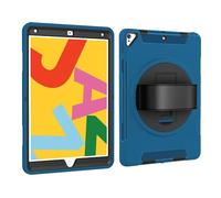 JiuRui Accessori, 3-in-1 Hand Strap Anti Drop Case, TPU Shell Protective Cover Suitable for Samsung Galaxy Tab S6 Lite 10.4 inch(2019-2024)(Bleu)