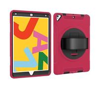 JiuRui Accessori, 3-in-1 Hand Strap Anti Drop Case, TPU Shell Protective Cover Suitable for Samsung Galaxy Tab S6 Lite 10.4 inch(2019-2024)(Rosy)