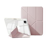 JiuRui Accessori, 3-Y-Foldable Stand Protective Case with Pen Slot Suitable for iPad 10th-Gen 10.9/ 11th 11 inch 2025 Universal(Rose)