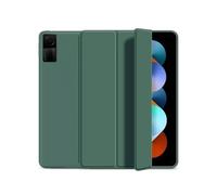 JiuRui Accessori, Anti Drop Silicone Shell, Triple Fold Tablet Protective Case Suitable for Xiaomi 6/6pro 11 inch(Dark Green)