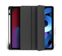 JiuRui Accessori, Detachable Tri-Fold Smart Cover with Pencil Slot, Flip PU Stand Case Compatible with iPad Mini 6/7 8.3 inches(Noir)