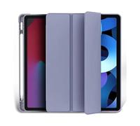 JiuRui Accessori, Detachable Tri-Fold Smart Cover with Pencil Slot, Flip PU Stand Case Compatible with iPad Mini 6/7 8.3 inches(Gray Blue)