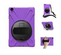 JiuRui Accessori, Hand/Shoulder Strap Anti Drop Shell Protective Case Suitable for Samsung Galaxy Tab S10+/S9FE plus/S9plus/S7 plus/S7FE/S8+ 12.4 inch(Purple (Strap))