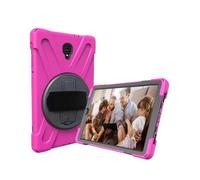 JiuRui Accessori, Hand/Shoulder Strap Anti Drop Shell Protective Case Suitable for Samsung Galaxy Tab S10U/S9U/S8Ultra 14.6 inch(Rosy)