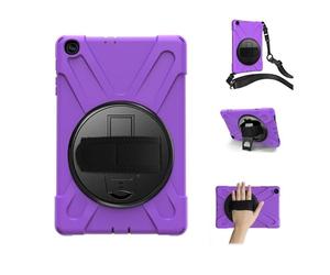 JiuRui Accessori, Hand/Shoulder Strap Anti Drop Shell Protective Case Suitable for Samsung Galaxy Tab S10U/S9U/S8Ultra 14.6 inch(Purple (Strap))