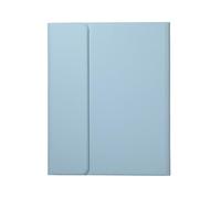 JiuRui Accessori, Leather Cover with Pen Slot, Portable Tablet Protective Cover Suitable for iPad Pro 11 inch 2024(Mist Blue)