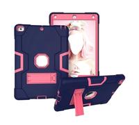 JiuRui Accessori, Silicone Anti Drop Shell, Protective Cover Suitable for iPad Pro 11 inch 2022/2021/2020 Universal(Dark Blue+Rose Red)