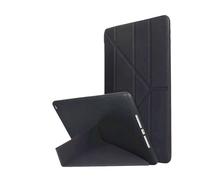 JiuRui Accessori, Y-Fold Foldable Bracket Cover, TPU Soft Silicone Shell Suitable for iPad Pro 13 inches 2024(Noir)