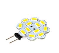 JiuRui Ampoules 20pcs / lot G4 9/12/15LED-5730SMD DC12V LED Lumières Support de Carte PC Gradation (Couleur : Cool White, Taille : 12LED-A-3W)