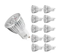 JiuRui-LED Ampoules 10pcs Éclairage BOMBILLAS LED GU10 Ampoules 12 24 Volt 5W Projecteur Super Bright Haute Puissance Lampe en Aluminium Shell de 24v