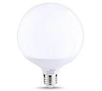 JiuRui LED Ampoules, Pack de 2, ampoule globe LED AC220-240V G120 E27 20W 1800lm Edison Home utilisant une lampe(Warm White 2700K)