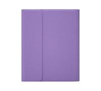 JiuRui Tablettes Accessoires, Étui de Protection à Rabat en Cuir avec Clavier Amovible et Texture Tissu, Compatible avec iPad Air 11 Pouces 2024(Purple+Backlit Keyboard)